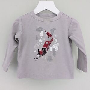 Tea Collection | Train Baby Graphic Tee | 9-12M